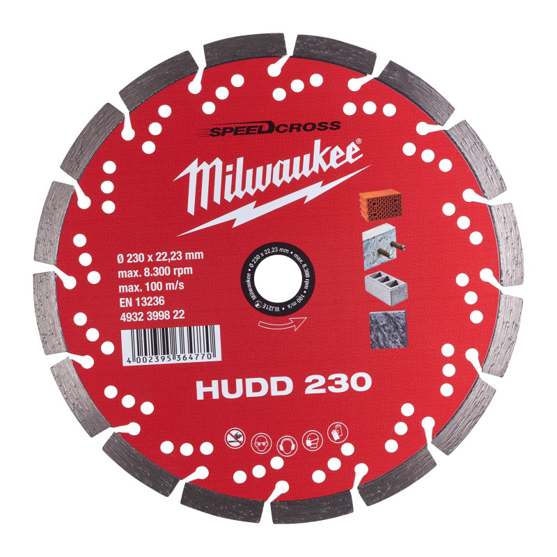 MILWAUKEE Диск алмазний SpeedcrossHUDD 230, Ø230мм | 4932399822