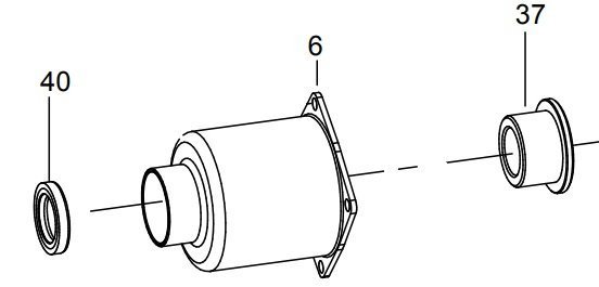 KING TONY Корпус ударного механизма в сборе (сост.6.37.40) для 33621-075 | 33621-BTK4