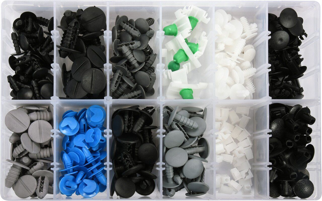 YATO Шпинки для автосалоної обшивки FIAT YATO, різні, 12 типорозмірів, 308 шт.  | YT-06654