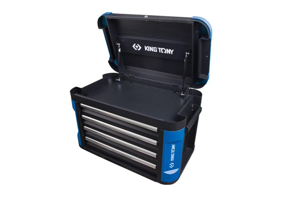 KING TONY Ящик инструментальный, 4 ящика и отсек | 87G11-4BA-BK