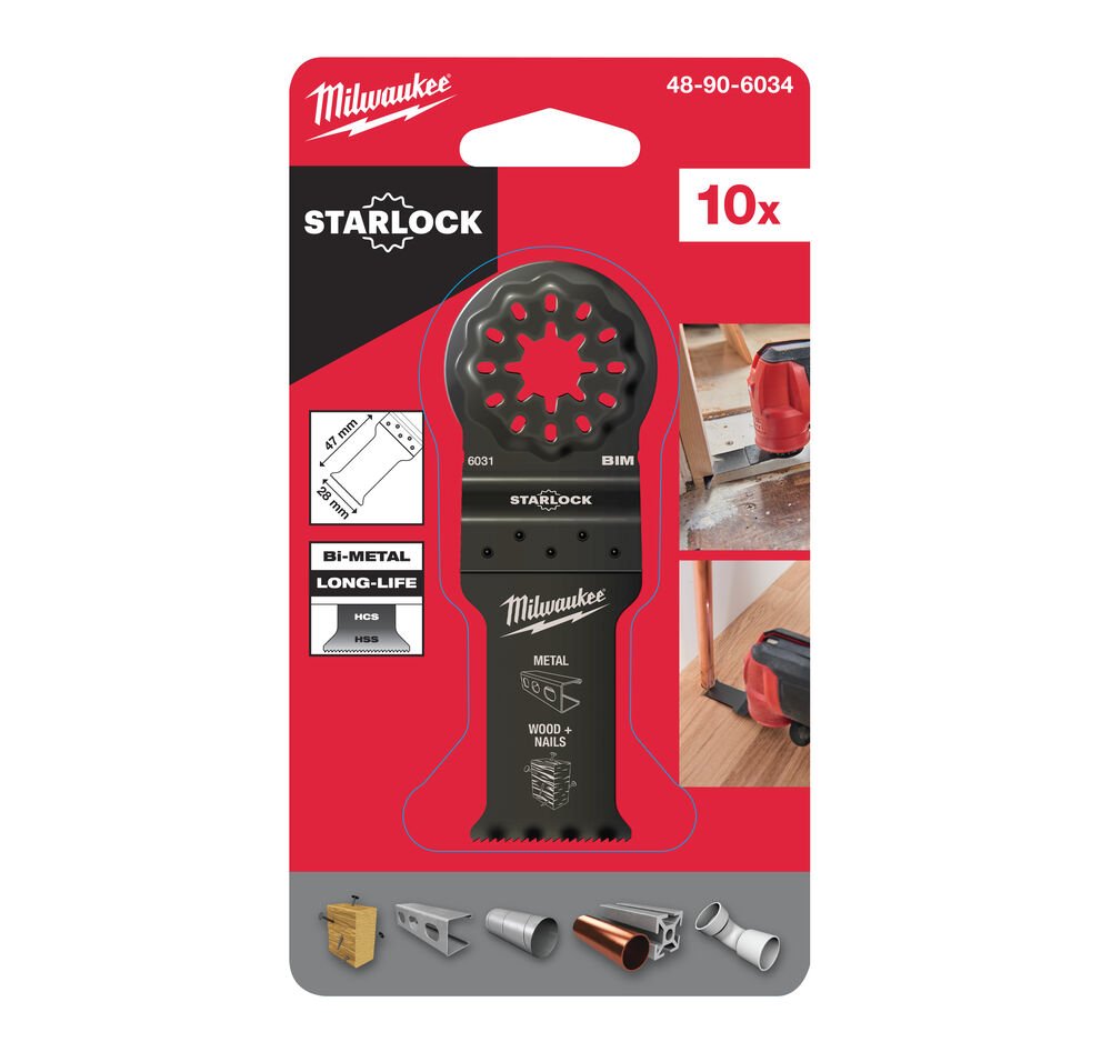 MILWAUKEE Биметаллическое полотно 28 мм по мультиматериалам (10 шт) | 48906034