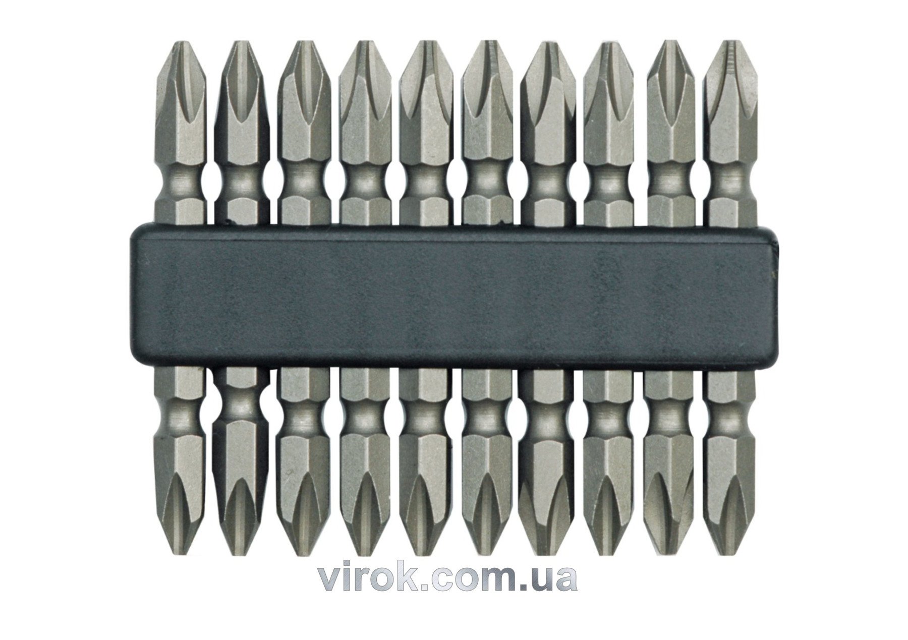 VOREL Насадка викруткова двостороння : PH2 x 60 мм, Cr-V. 10 (Шт/Уп.)  | 65700