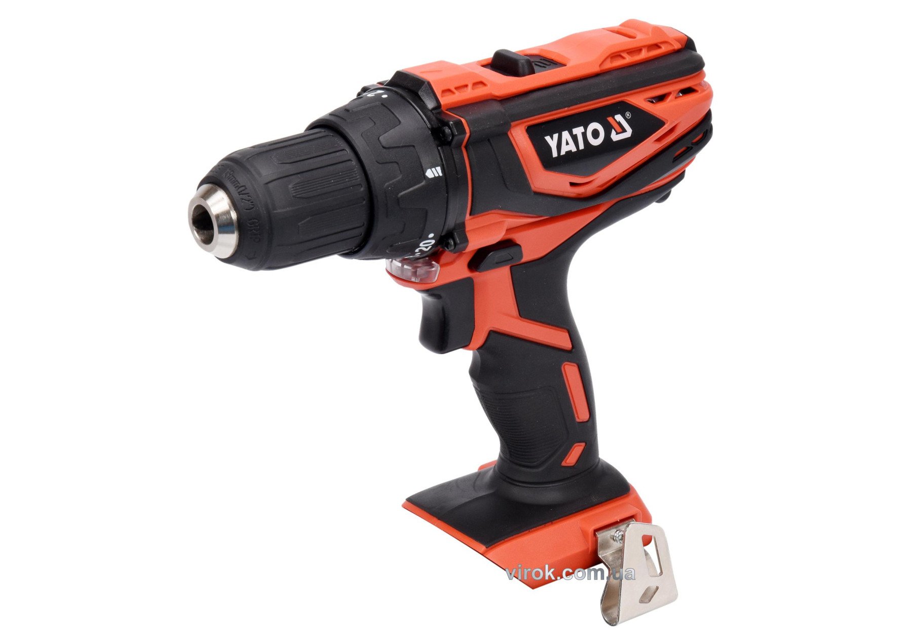 YATO Шуруповерт-дриль акумуляторний YATO : 18V, Li-Ion, KM- 40 Нм, патрон Ø≤13 мм (БЕЗ АКУМУЛЯТОРА) 