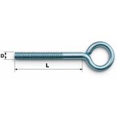 Винт-крюк O с метрической резьбой 10х 20 (упаковка 10 шт.)