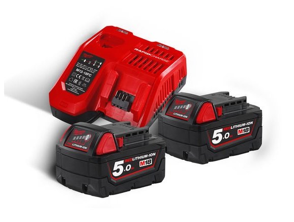 MILWAUKEE Энергокомплект M18 NRG-502C (В5 2шт; з/у M12-18 C) | 4933459218