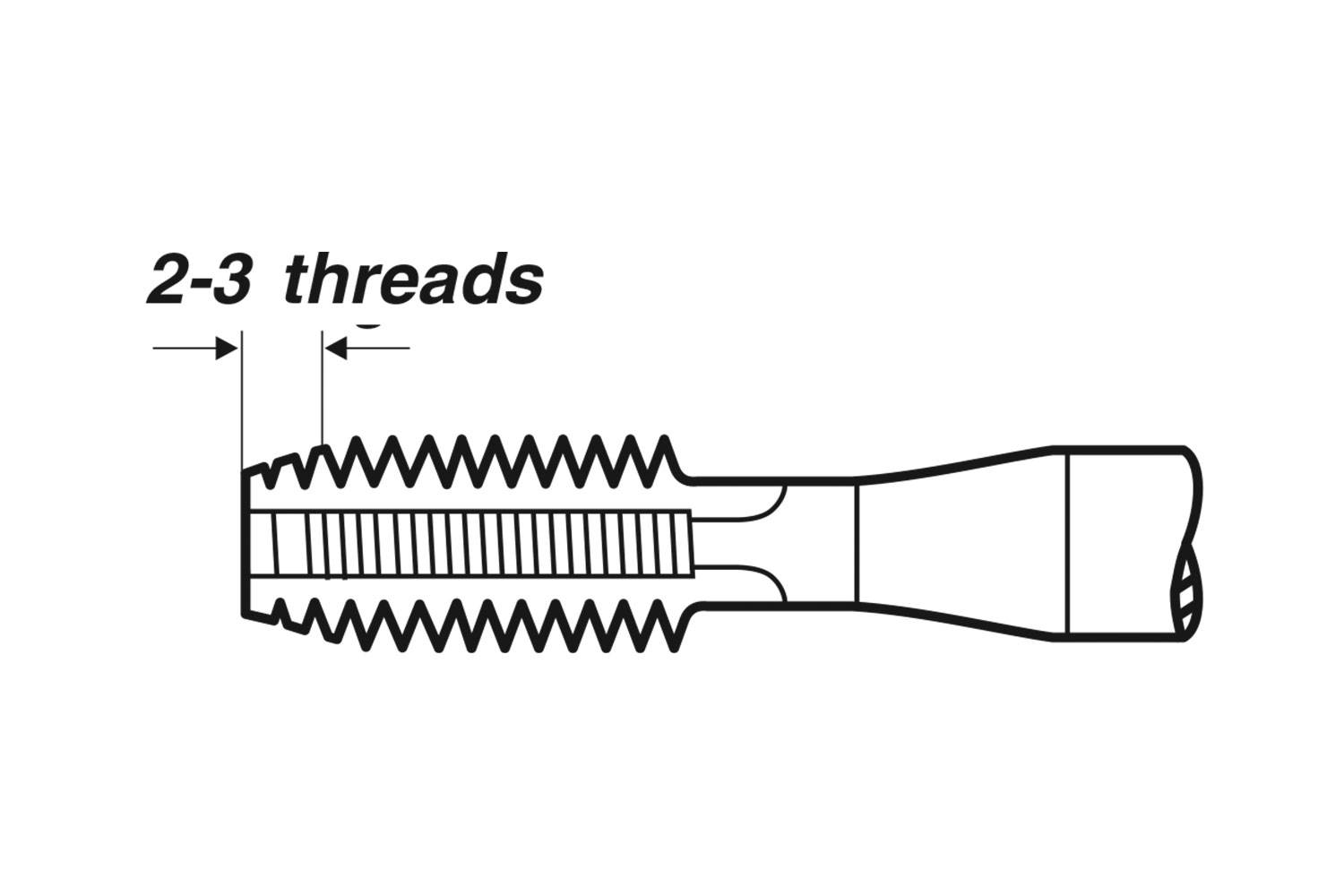 Метчик VOLKEL машинный левый М5х0,8 (33434)