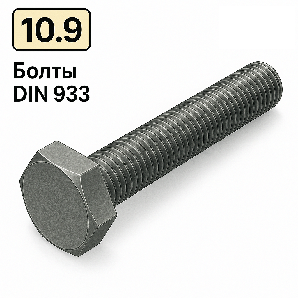 Болт DIN 933 M24x45 10,9 цинк платковий