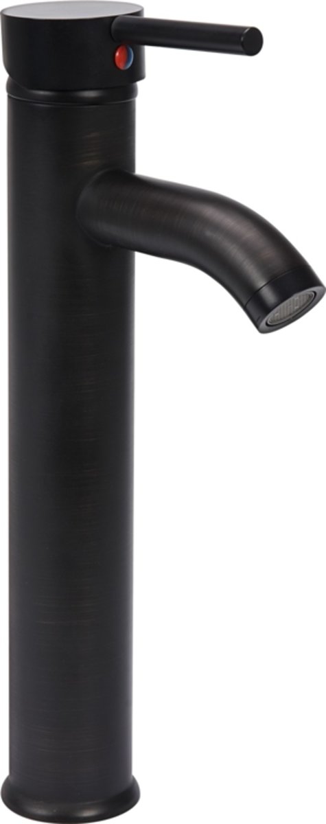 FALA Змішувач води для умивальника, високий "RETRO BLACK 2" з кульовим регулятором  | 75812