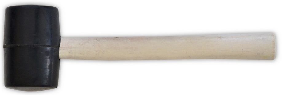 39-001 Киянка резиновая, деревянная ручка, 520 г, 55 мм