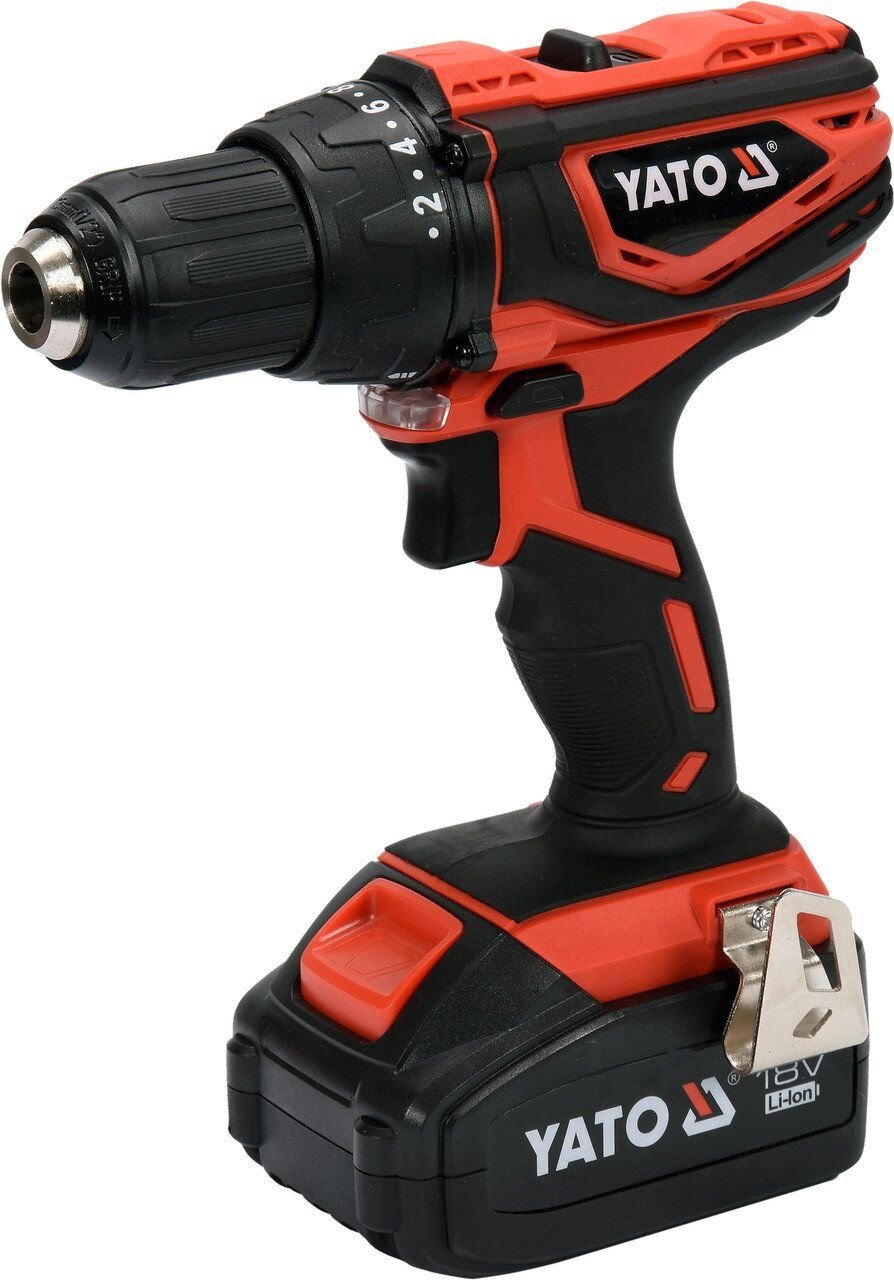 YATO Шуруповерт-дриль акумулят. Li-Ion- 2х18 В YATO: 3 Агод, крутн.мом.- 40Нм, патрон Ø≤13 мм в кейс