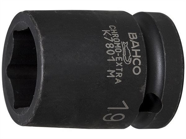 BAHCO K7801M-8 Головка торцевая для гайковертов 6-ти гранная 8 мм; квадрат1/2"; кованная.