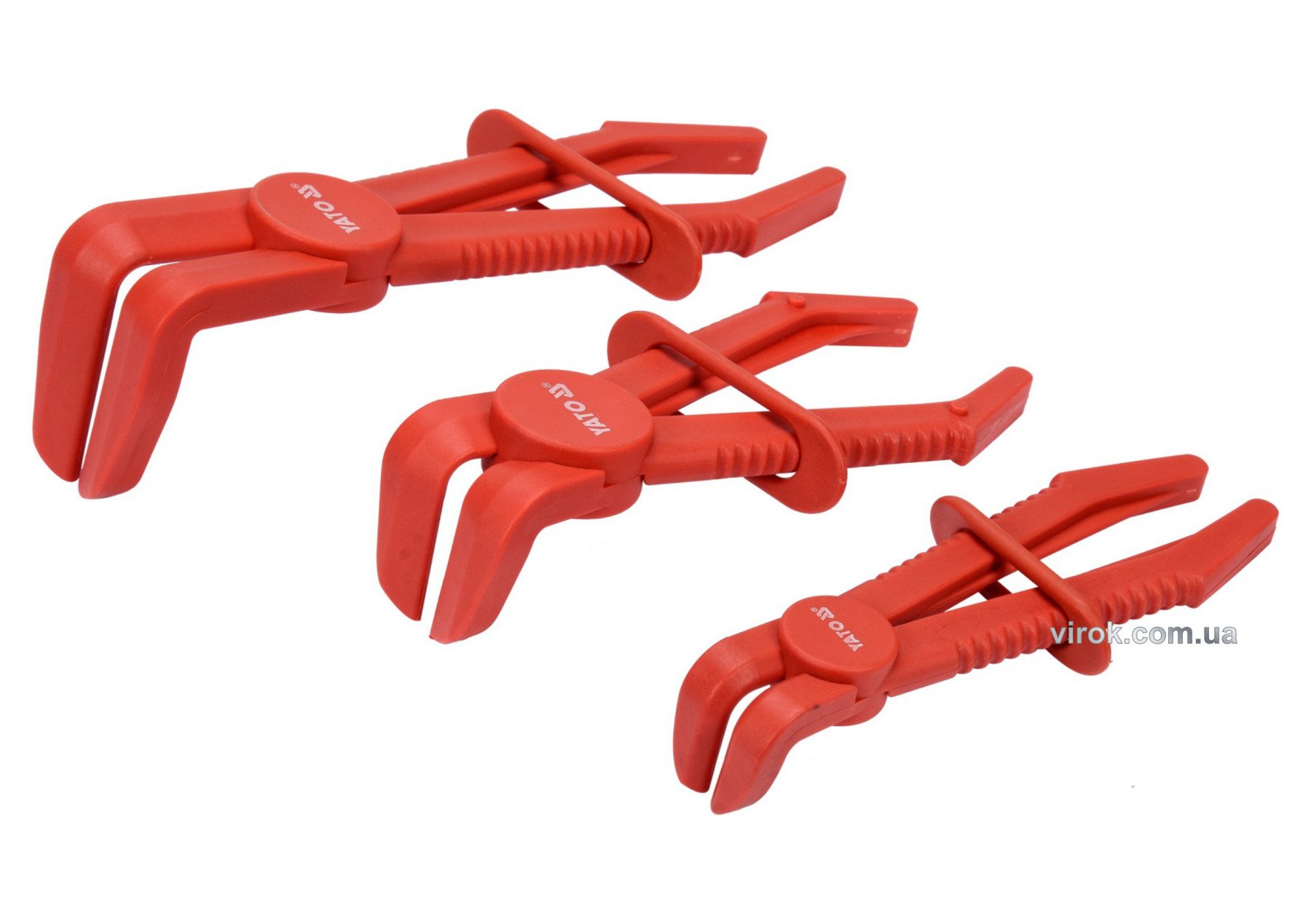 YATO Затискачі для шлангів і патрубків YATO з фіксаторами, діаметрами до 13/17/32 мм, набір, 3 шт.  