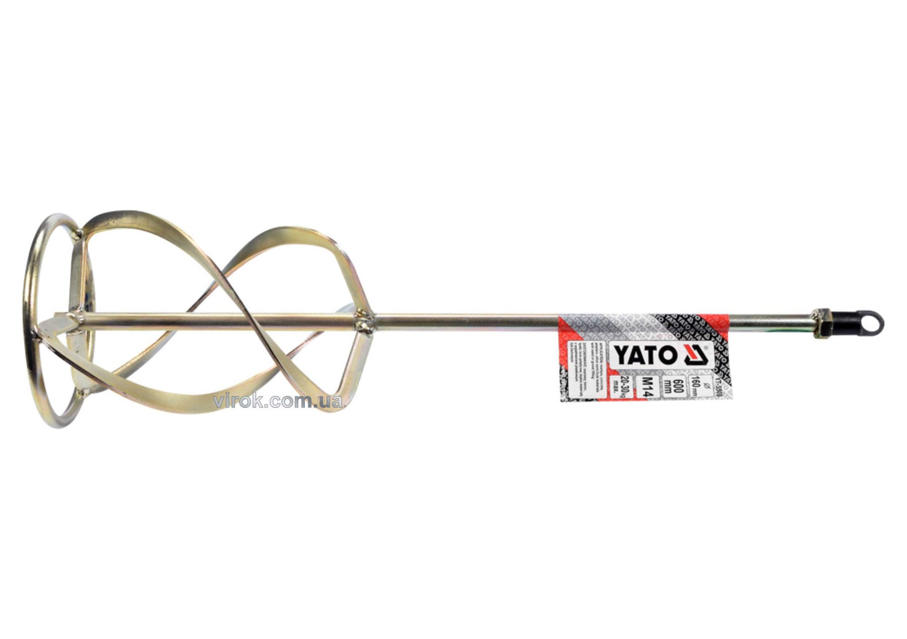 YATO Міксер для фарби YATO : Ø=160 мм, L=600 мм, М14  | YT-5508
