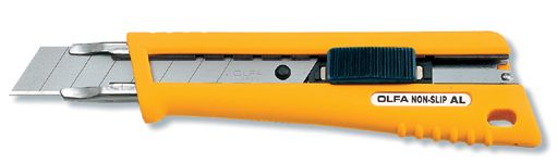 Нож OLFA NL-AL с выдвижным лезвием, со специльным покрытием, автофиксатор, 18мм