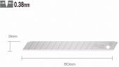 Лезвие OLFA AB-50 сегментированное 9мм 50шт; 0,38мм с двойным углом заточки