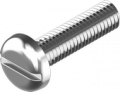 Винт нержавеющий с полукруглой головкой, прямой шлиц DIN 85 или ISO 1580
