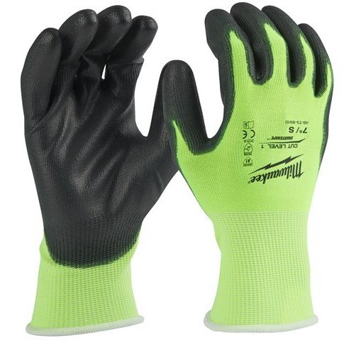 MILWAUKEE Рукавиці сигнальніз опором порізам 1 рівня, 9/L | 4932479918