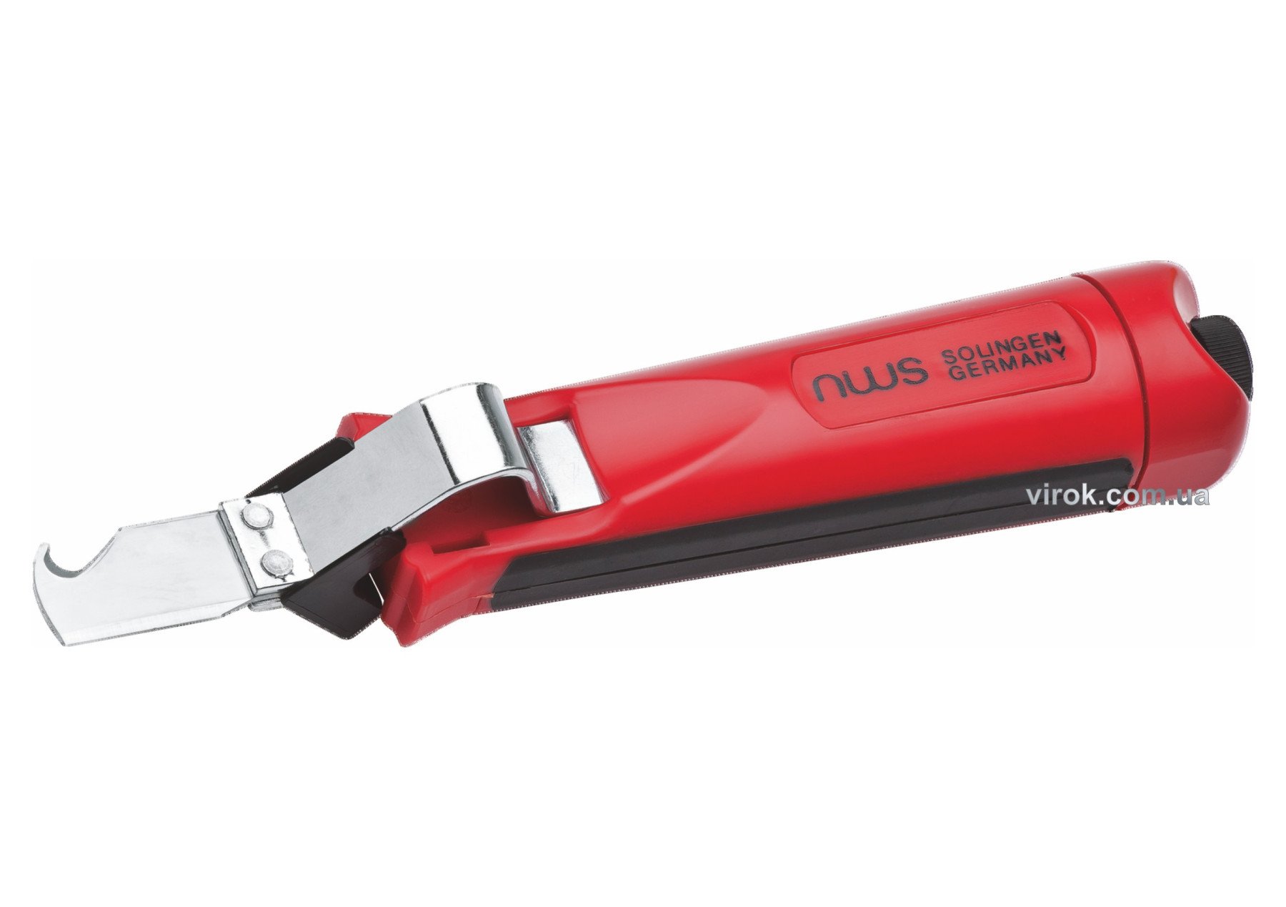 Ніж для знімання ізоляції NWS: Ø=4-28 мм з 2-стор. лезом- пряме/гачкопод.; лезо l=25 мм, l=170 мм