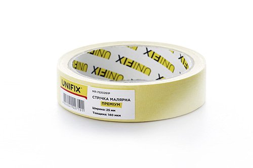 Лента клейкая малярная MR-7520261P премиум 25мм*20м UNIFIX