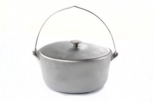 Котел алюминиевый с крышкой и дужкой 265мм 6л СИЛА