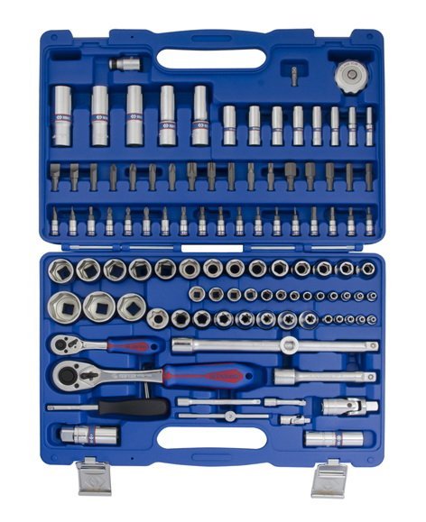 KING TONY Набор инструментов универсальный 108 ед. 1/4"+1/2" 6-ти гранные | SC7510MR