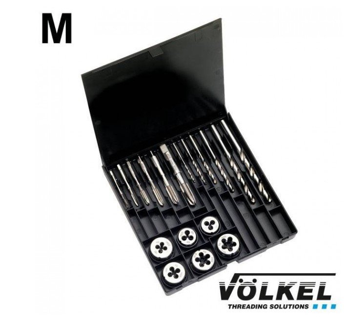 VÖLKEL Набір мітчиків та плашок HSS-G M 3-10