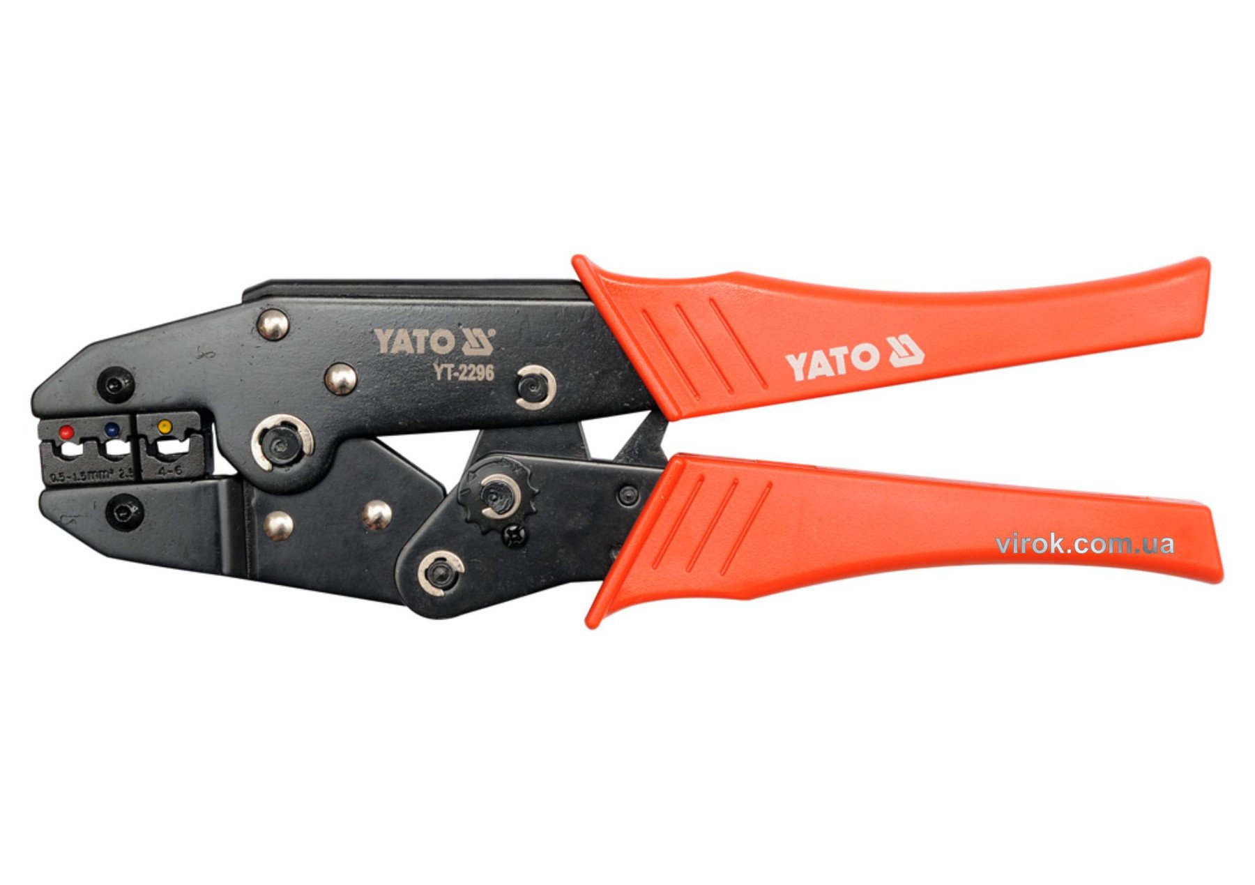 YATO Кліщі для обтискання і зачистки проводів YATO, L=230 мм. 22-10(AWG), 0.5-6 мм2  | YT-2296