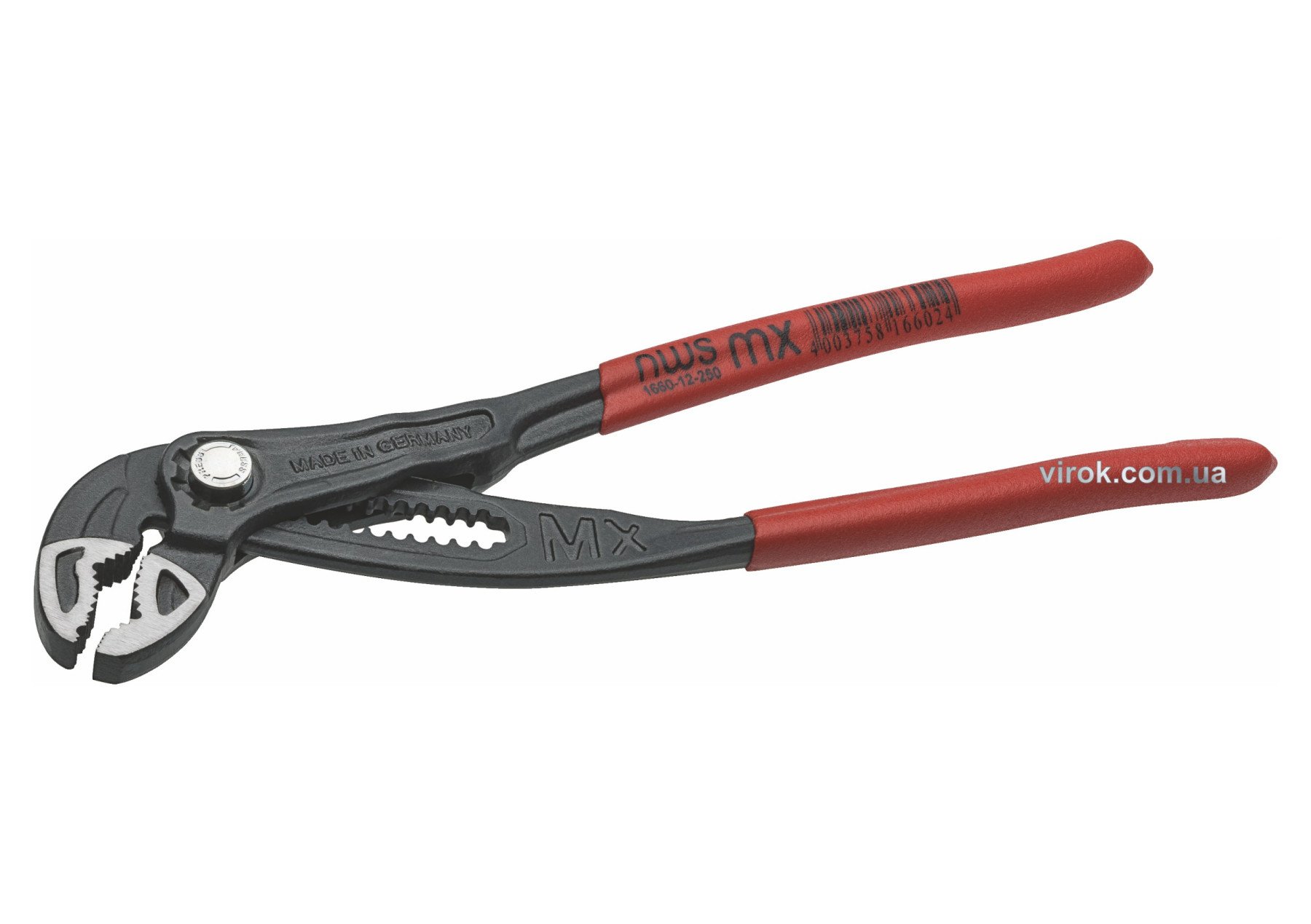 NWS Клещи переставные Maxi MX; 300 мм, макс. развод губок- 65 мм. art. 1660-12-250