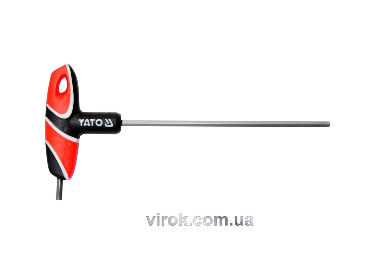 YATO Ключ шестигранний YATO : тип "T", M4 мм, двосторонній, L= 140 мм  | YT-05574