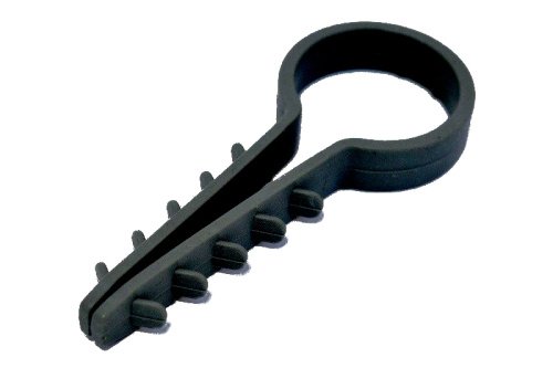 Дюбель-ёлочка Ø8 для круглых проводов черный (пач 100шт) APRO