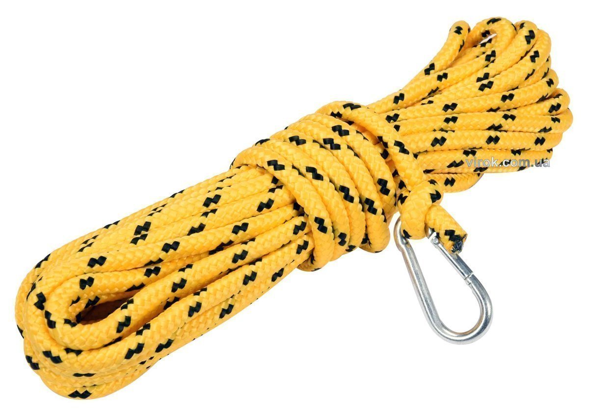 VOREL Шнур для очищення димарів з карабіном, Ø= 8 мм, l= 10 м  | 73022