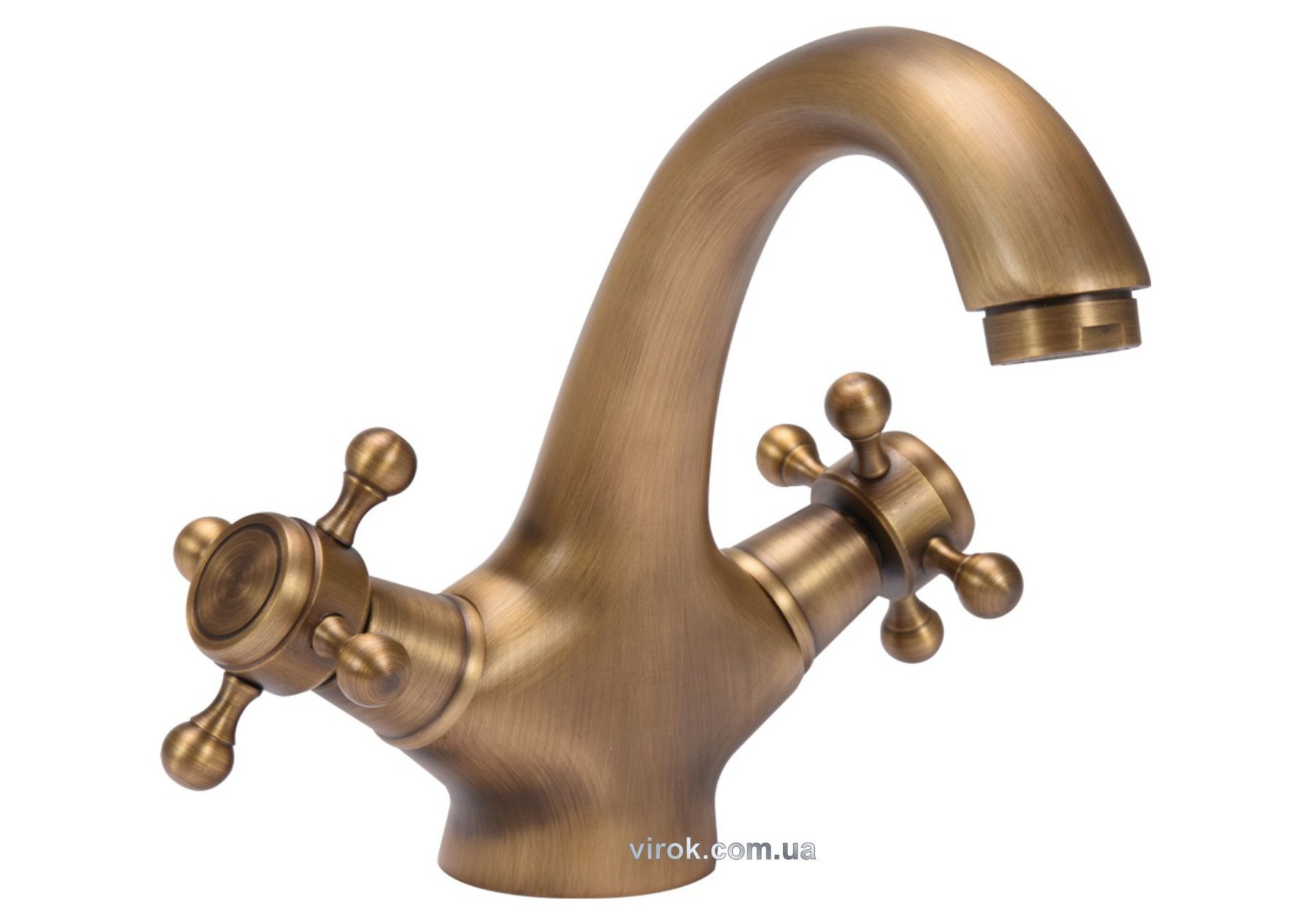 FALA Змішувач води для умивальника "RETRO BRONZE 1" з 2-ма вентлями  | 75827