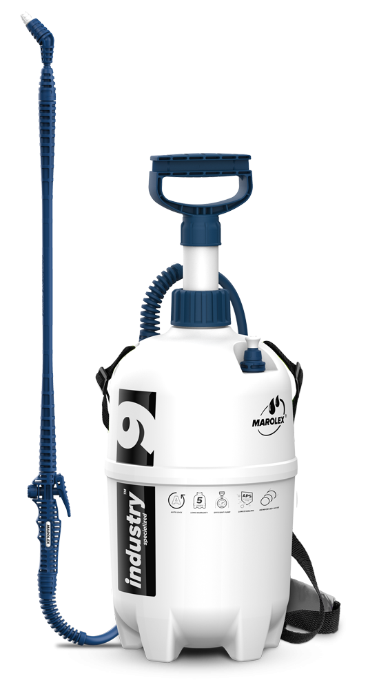 MAROLEX Оприскувач ранцевий Industry Alka line 9: 9L, 0,4MPa, EPDM. штанга 65-111см, шланг 170см  | 