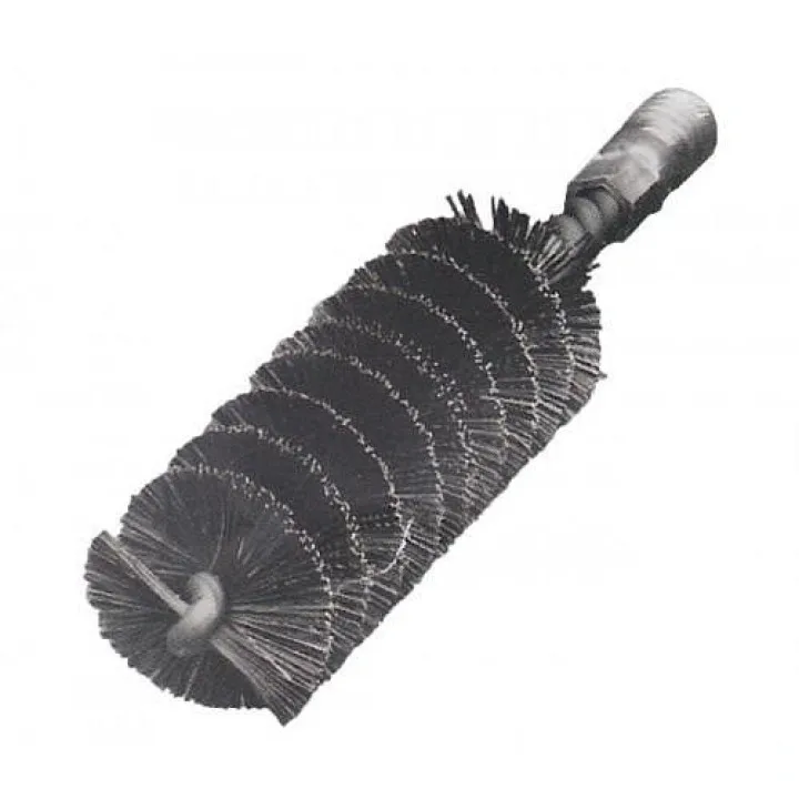 Щетка ерш 35х100х160 мм. с наружной резьбой W1/2. стальная проволока. простая спираль LESSMANN