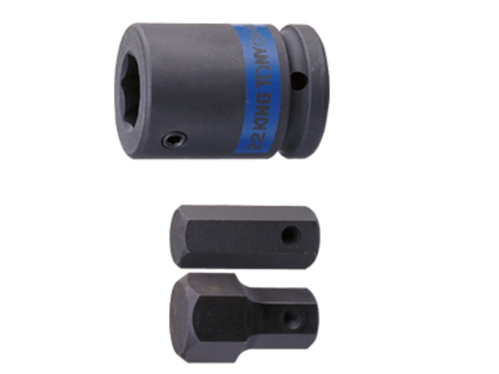 KING TONY Адаптер для бит ударный 22mm 1"DR.6PT *60mmL | 809622M