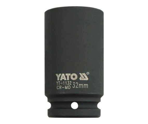 YATO Головка торцева ударна 6-гранна YATO : подовжена, квадрат 3/4", М= 32 мм, L= 90 мм  | YT-1132