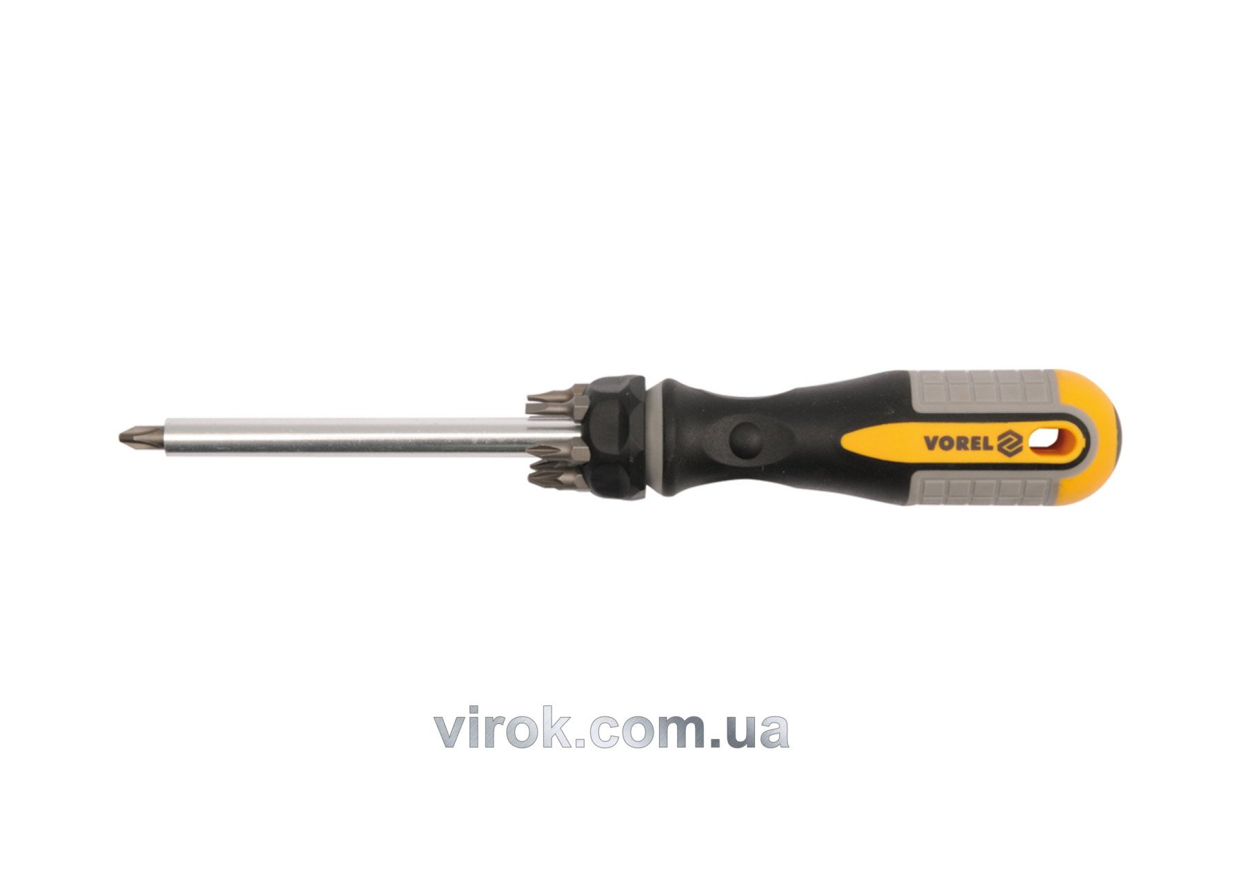 VOREL Викрутка телескопічна : 8 насадок, Cr-V  | 64650