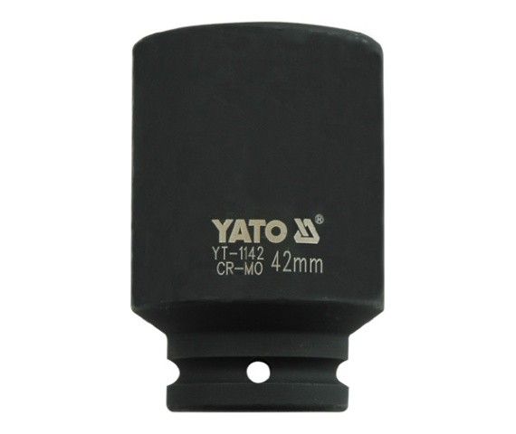 YATO Головка торцева ударна 6-гранна YATO : подовжена, квадрат 3/4", М= 42 мм, L= 90 мм  | YT-1142