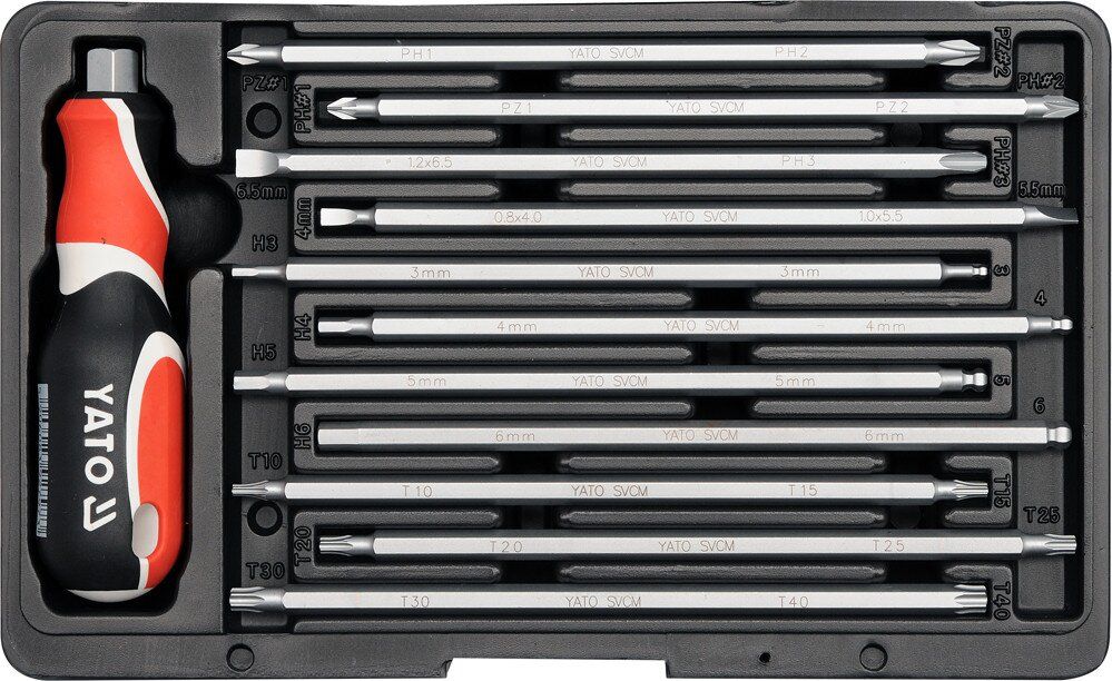 YATO Викрутки прецизійні YATO, кпл. 12 шт  | YT-2797