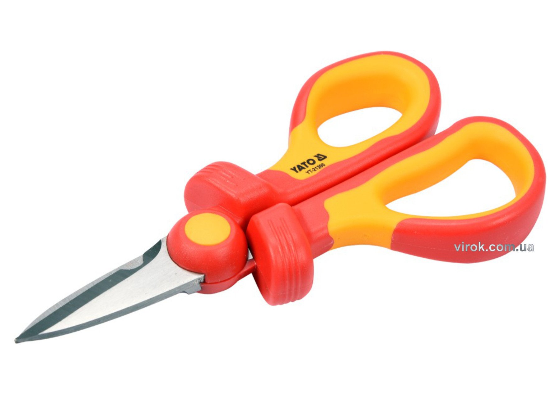 YATO Ножиці універсальні YATO; Хр-Ван l=160 мм з діелектр. ізольованими ручками 1000 В  | YT-21200