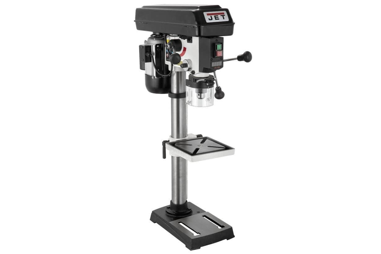 Свердлильний верстат JET JWDP-10 : 230В. 0,55(0,37)кВт. В16 для свердл Ø≤13 мм; варіатор швидк.