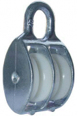 Блок двойной для каната Ø 7 мм, 25 мм цинк