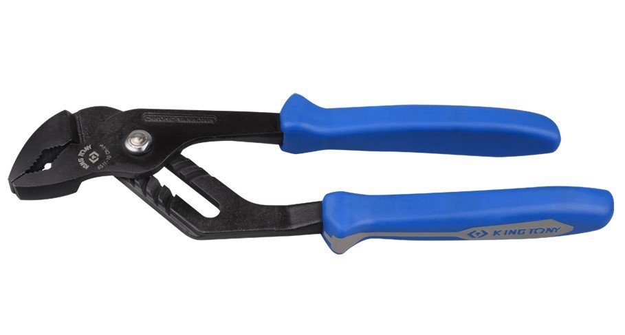 KING TONY Захват трубный (клещи раздвижные) 10" профильная ручка | 6511-10