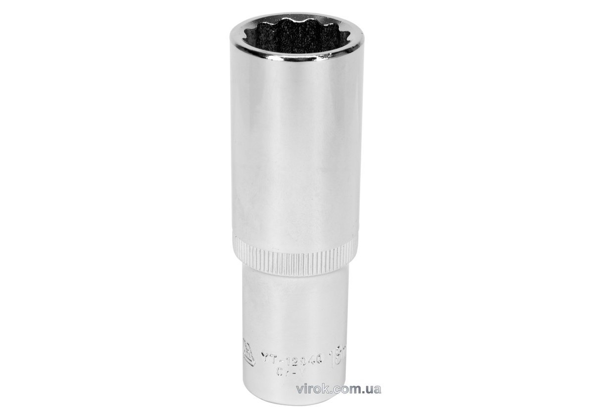 YATO Головка торцева 12-гранна YATO : подовжена, квадрат 1/2", М= 18 мм, L= 77 мм  | YT-12940