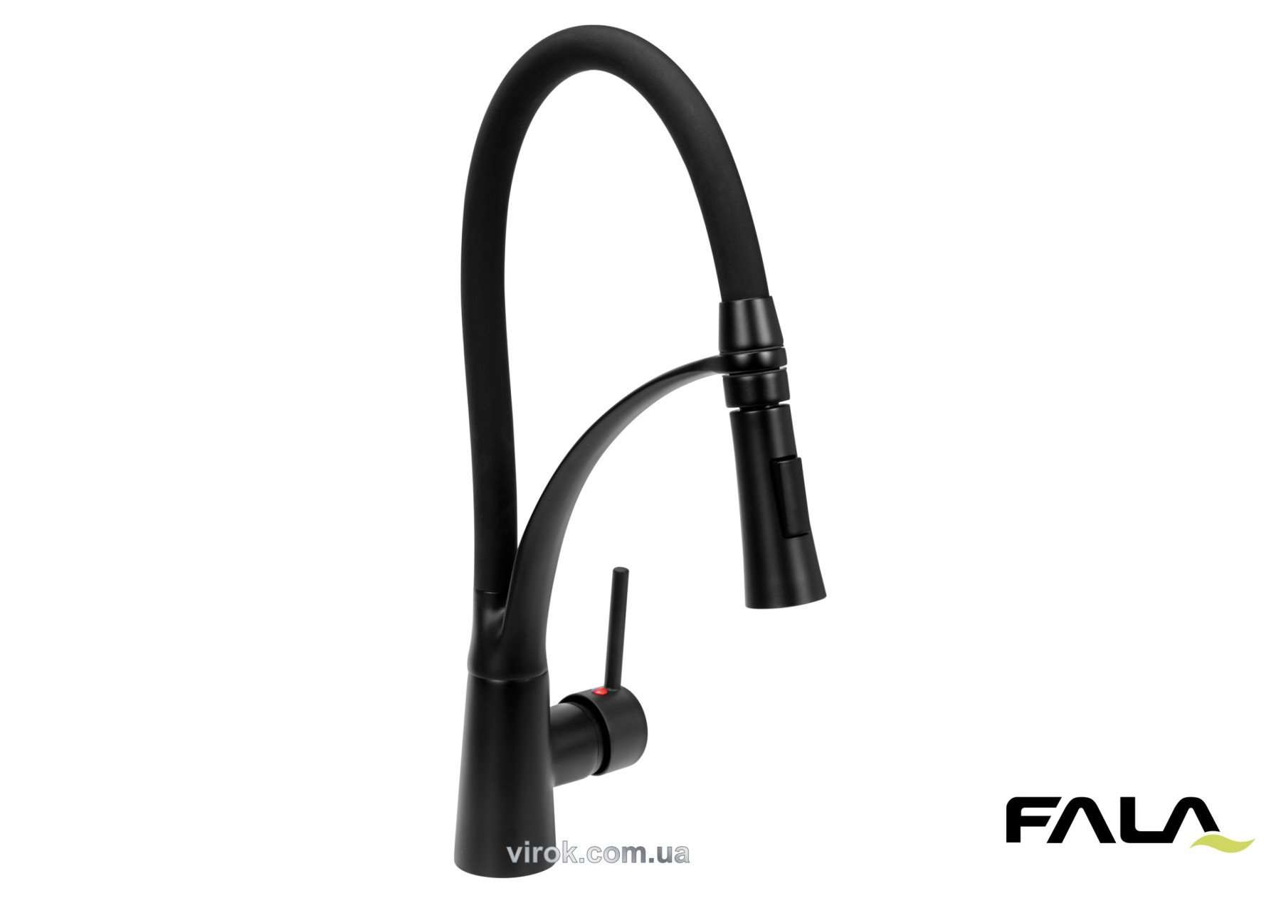 FALA Змішувач води для раковини "NOIR 1" з кульовим регулятором, латунний корпус  | 75884