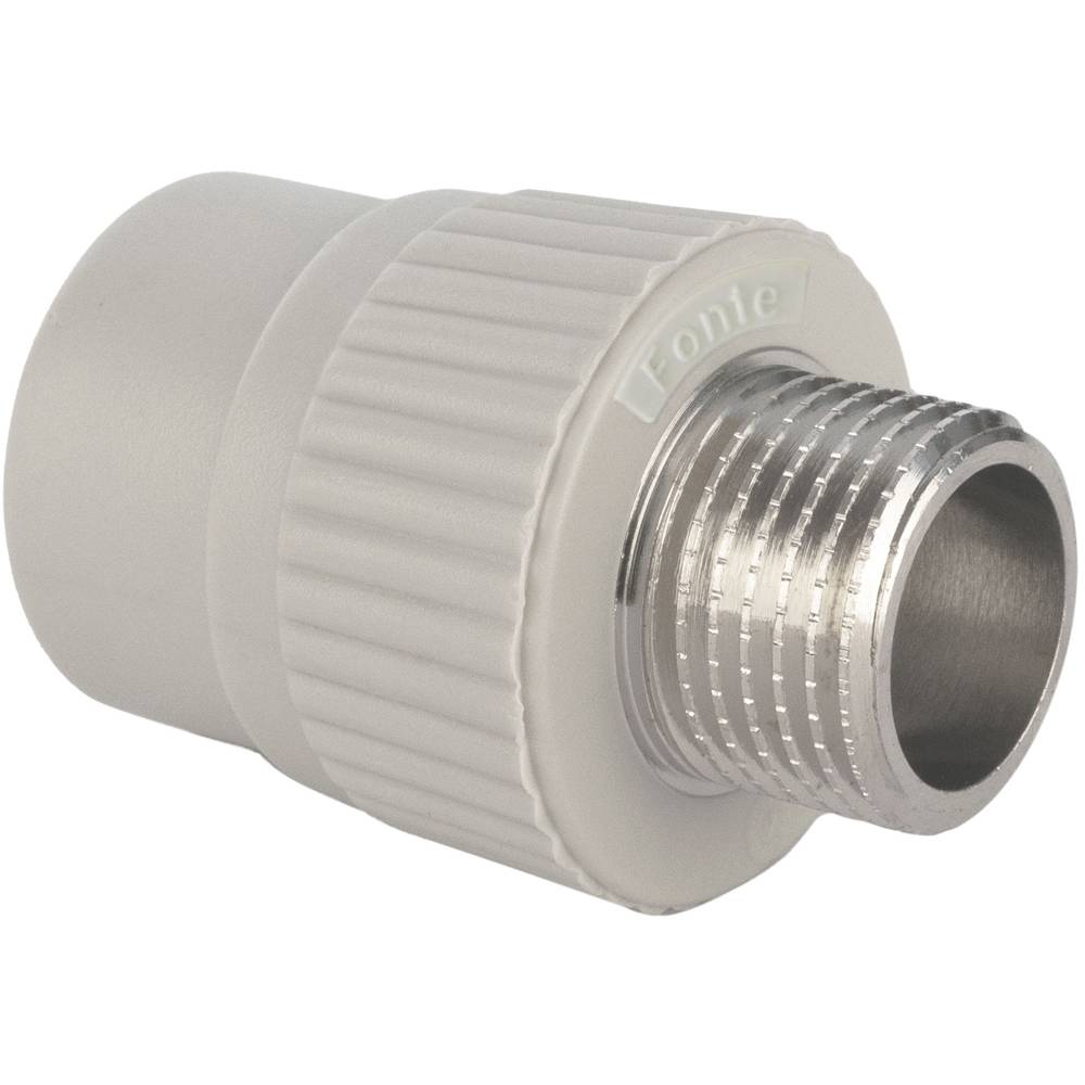 Фітинг муфта з зовнішньою різьбою PP-RCT 20х1/2 Fonte | 78-768