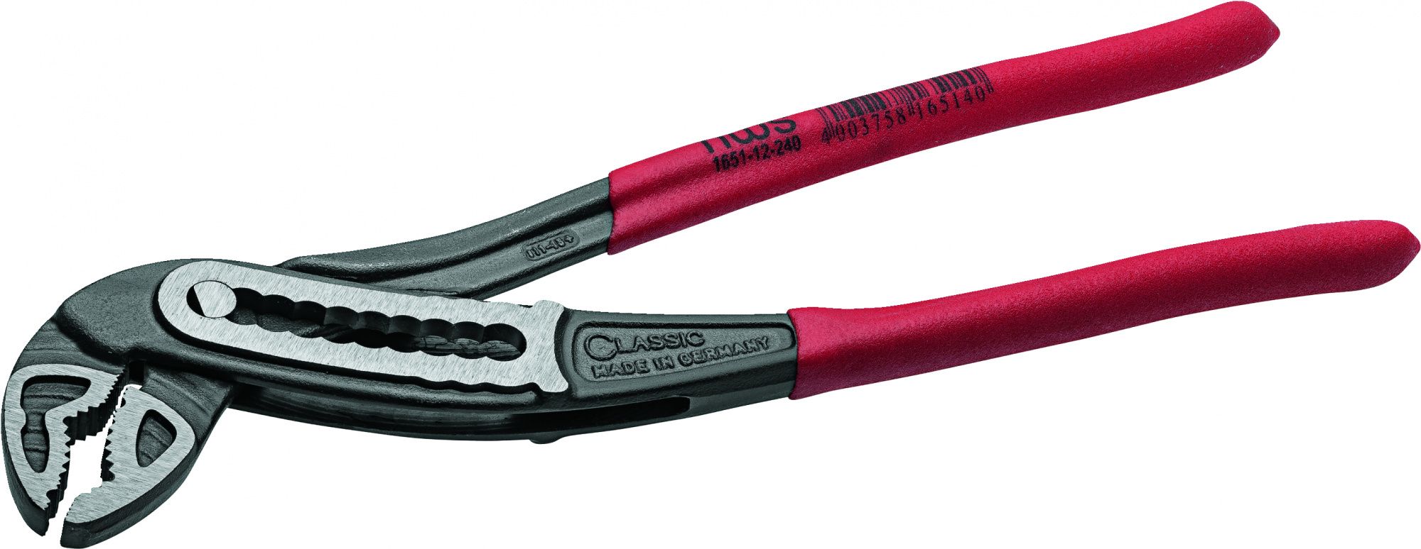 NWS Клещи переставные Classic Plus; 240 мм, макс. развод губок- 50 мм. art. 1651-12-240