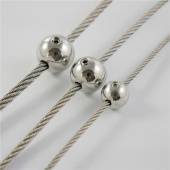 Шариковый стопор для троса, полированный, А4 (AISI 316)