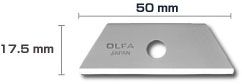 Лезвие OLFA RSKB-2/5 трапециевидные безопасные, 17,5х49х0,6мм, 5шт