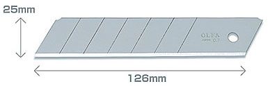 Лезвие OLFA HB-5B сегментированное, 25х126х0,7мм, 5шт
